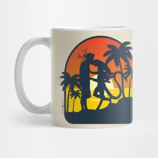 Alien Sunset Kiss Mug